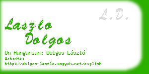 laszlo dolgos business card