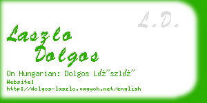 laszlo dolgos business card